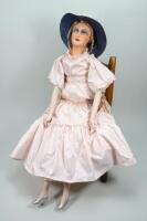 Boudoir cloth lady doll, 1920s,