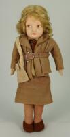 Norah Welling’s Land girl cloth doll, English circa 1940,