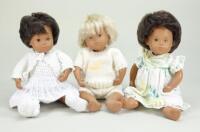 Three Sasha Trendon Ltd Baby dolls, English 1970s/80s,