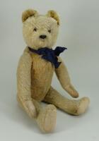 A blonde mohair Teddy bear, probably English 1920s,