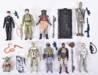 Nine Loose Vintage Star Wars Figures