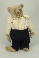 White mohair Steiff Teddy bear, German circa 1909,