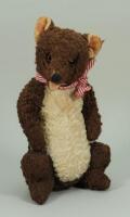 A rare Farnell seated open mouth Teddy bear, 1930s,