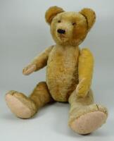 A good golden mohair Teddy bear, probably German 1920s,