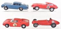 Four MRRC Airfix Unboxed Slot Cars