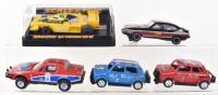 Five Scalextric Slot Cars