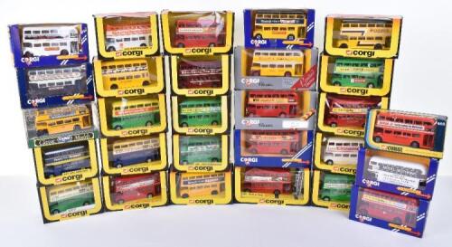 Twenty Eight Boxed Corgi Bus Models