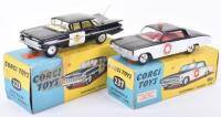 Corgi Toys two boxed American Police cars