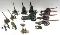 Britains two sets 1522, 4.5inch AA Guns