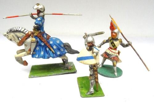 Frederick Ping Heraldic Miniature knights from Courtenay moulds