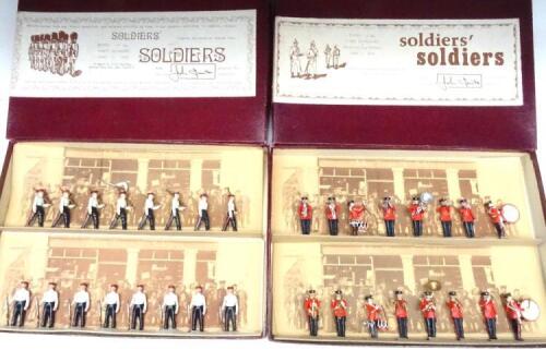 Soldiers Soldiers Infantry Band in peak caps