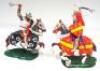 Replica six recast mounted Britains Knights of Agincourt - 7