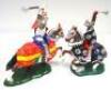 Replica six recast mounted Britains Knights of Agincourt - 8