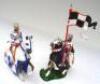 Replica six recast mounted Britains Knights of Agincourt - 9
