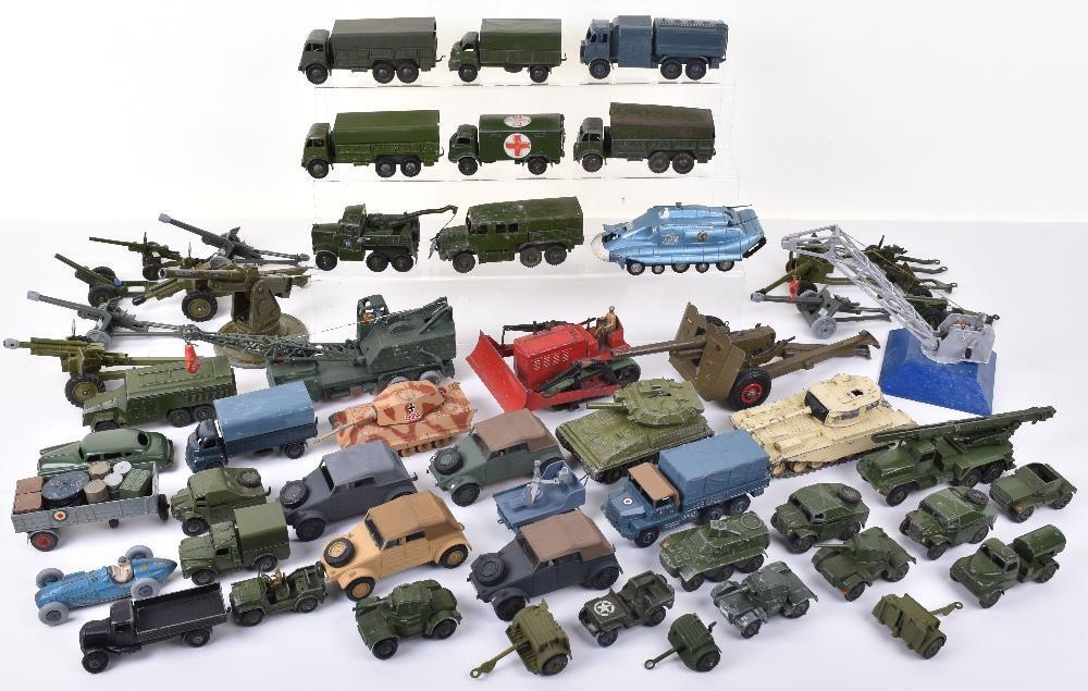 A lot of military vehicles DINKY TOYS without box in the…