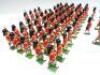 Britains and other repainted Gordon Highlanders marching - 4