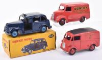 Dinky Toys boxed 254 Austin Taxi and two delivery vans