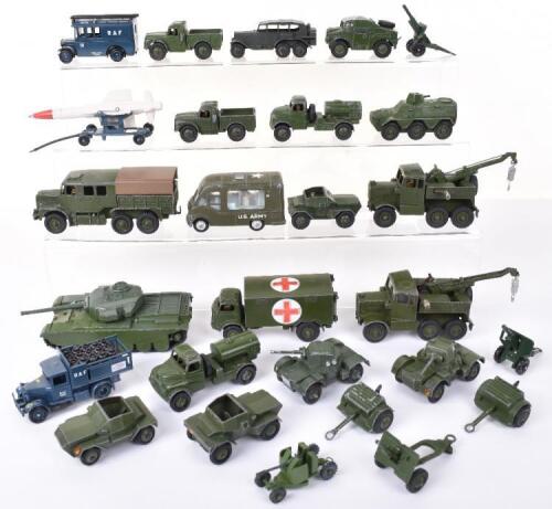 Quantity Of Playworn Military Dinky Toys
