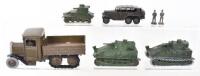 Four Early Dinky Toys Military Models