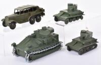 Four Early Dinky Toys Military Models