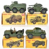 Four Boxed Military Dinky Toys