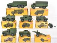 Eight Boxed Military Dinky Toys 621 Bedford 3-Ton Army Wagon