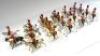 Britains repainted Royal Scots Greys with twenty-one piece mounted Band - 10