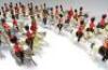 Britains repainted Royal Scots Greys with thirteen piece recast mounted Band - 4