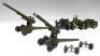 Britains, two sets 2064, 155mm Guns - 6