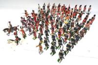 Britains and other repainted massed Pipes and Drums