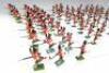 Britains from sets 88 and 2062, repainted Seaforth Highlanders charging - 2