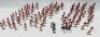 Britains from sets 88 and 2062, repainted Seaforth Highlanders charging