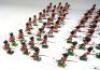 Britains from sets 88 and 2062, repainted Seaforth Highlanders charging - 5