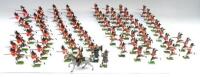 Britains from sets 88 and 2062, repainted Seaforth Highlanders charging