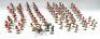 Britains from sets 88 and 2062, repainted Seaforth Highlanders charging