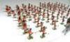 Britains from sets 88 and 2062, repainted Seaforth Highlanders charging - 2