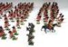 Britains from sets 88 and 2062, repainted Seaforth Highlanders charging - 2