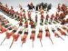 Britains repainted Black Watch, Camerons and three Seaforth Highlanders firing - 3