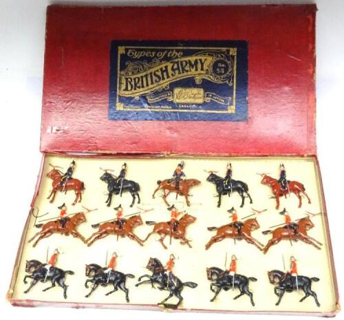 Britains Cavalry Display set 54, 1st Life Guards, 2nd Dragoon Guards and 9th Lancers