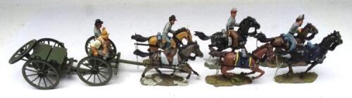 Britains matte series American Civil War set 17433 Confederate six horse limbered Caisson