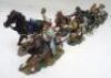 Britains matte series American Civil War set 17433 Confederate six horse limbered Caisson - 9