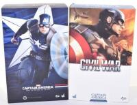 Two Hot Toys Marvel Captain America