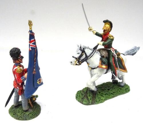 Britains matte series Napoleonic sets 36016 French mounted Officer of 4th Lancers
