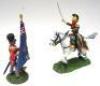 Britains matte series Napoleonic sets 36016 French mounted Officer of 4th Lancers