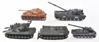 Five Unboxed Model Tanks