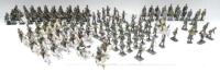 German WWII 54mm plastic figures, SS mounted Band