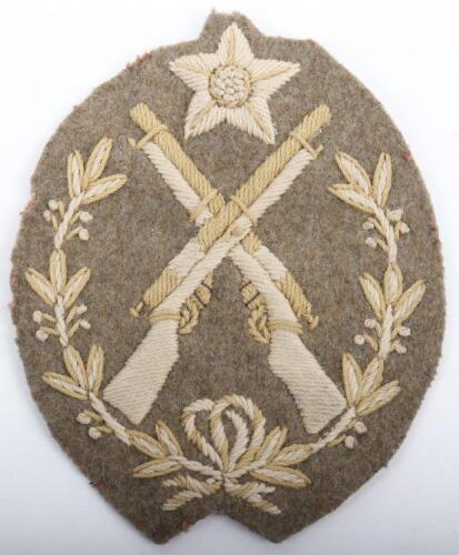 WW1 British Army Shooting Prize Cloth Arm Badge