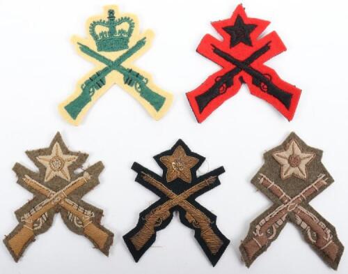 5x British Army Marksman Proficiency Badges