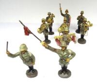 David Hawkins Collection Elastolin 70mm scale RARE German Army Band at attention