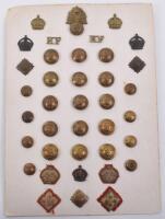 Card of Royal Fusiliers Badges and Buttons